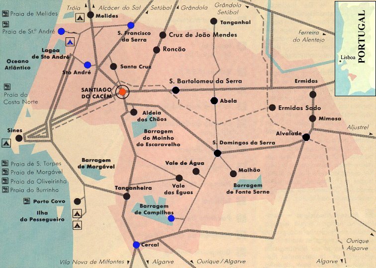 Viagem pelo concelho de Santiago do Cacm